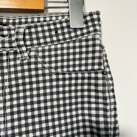 Stradivarius Gingham High-Waisted Pants - Size 6 - Picture 8 of 9